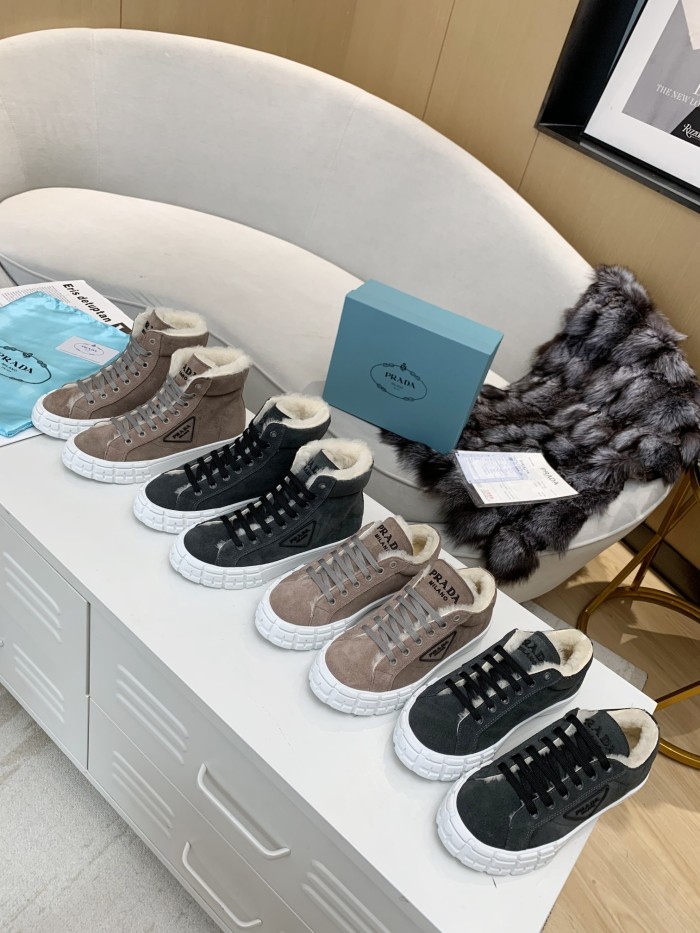 PRADA Martin Boots Women's Brown