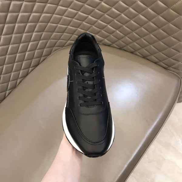 HERMES Drive Low Top Casual Shoes Men's Black