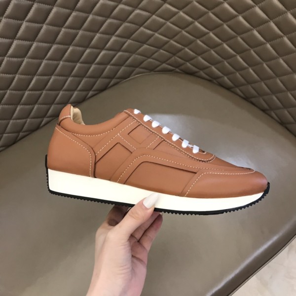 HERMES Trail Low top Casual Shoes Men's Brown