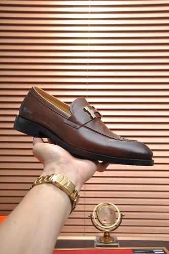 HERMES Paris Loafers Men's Brown