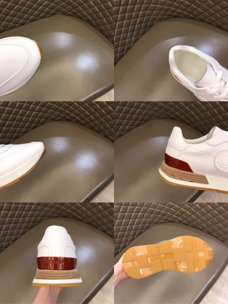 HERMES Drive Low top Casual Shoes Men's White