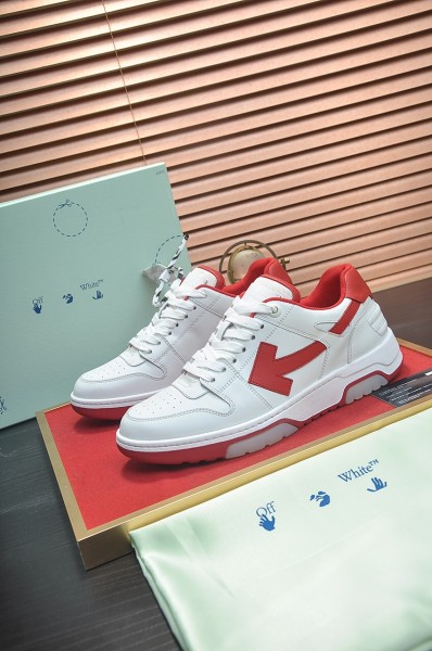OFF-WHITE OOO Low Out Of Office White Red