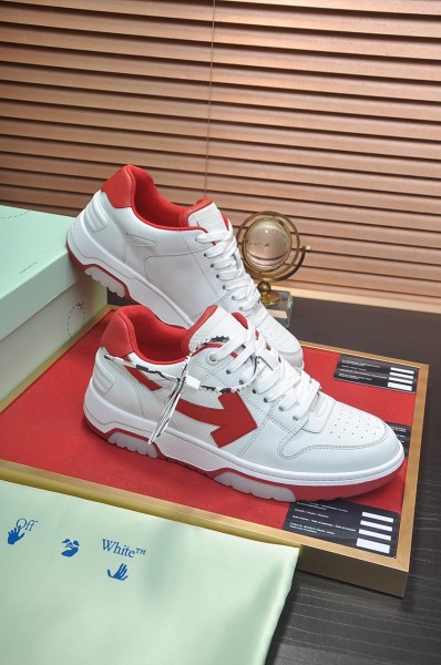 OFF-WHITE OOO Low Out Of Office White Red