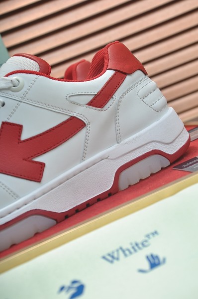 OFF-WHITE OOO Low Out Of Office White Red