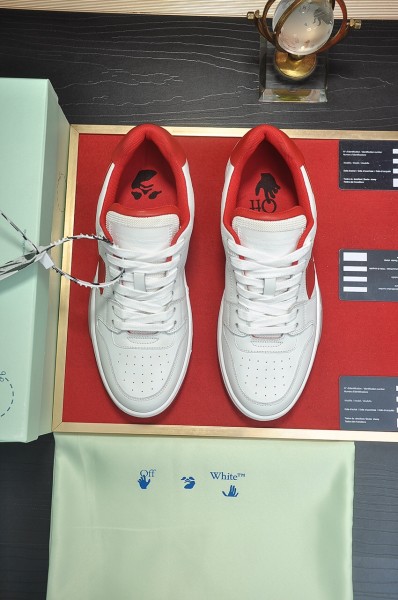 OFF-WHITE OOO Low Out Of Office White Red