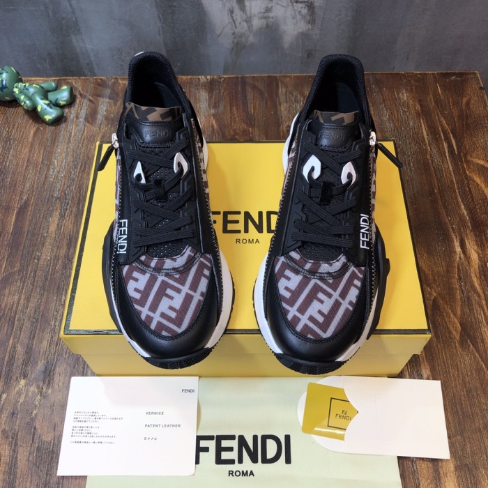 FENDI Women's Flow FF Motif Low 'Black'