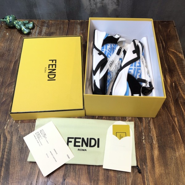 FENDI Flow FF Motif Slip-On 'Blue'