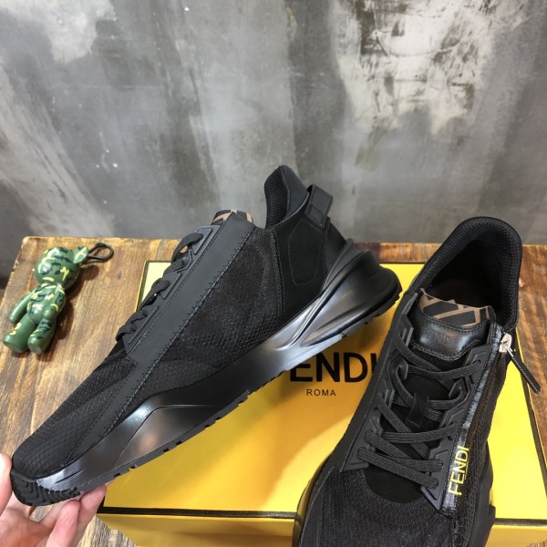 FENDI Nylon Low Top Black