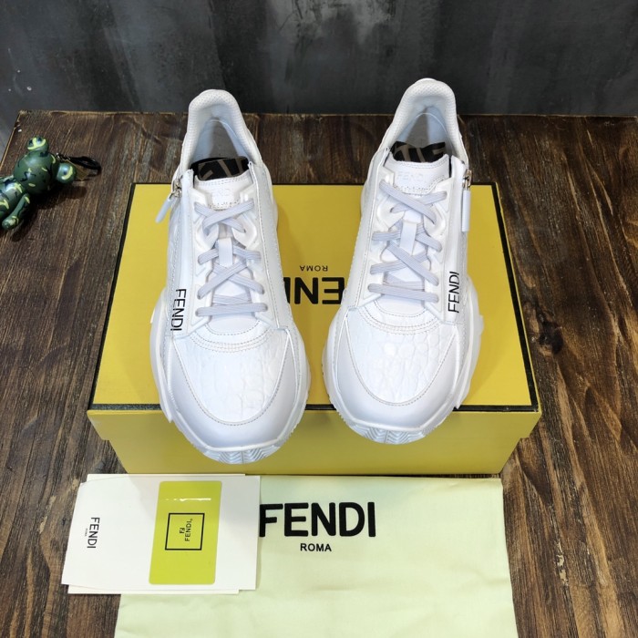 FENDI Flow Low top Casual Shoes White