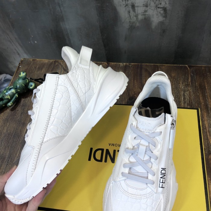 FENDI Flow Low top Casual Shoes White