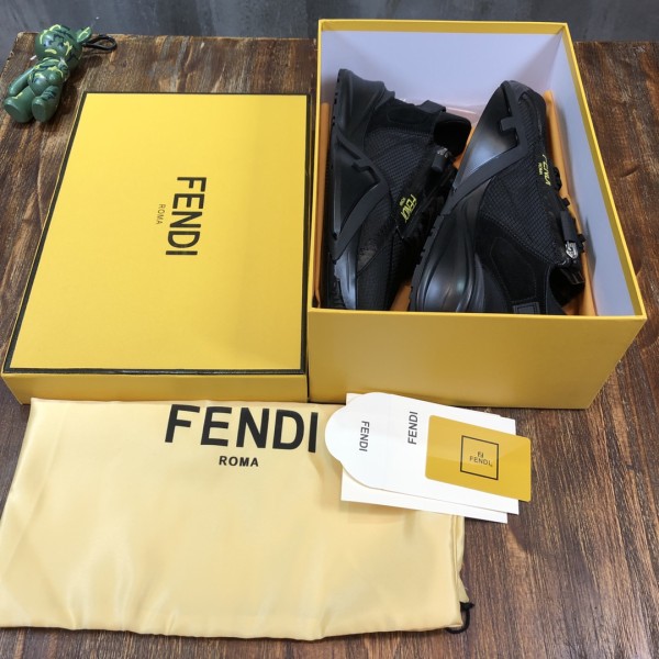 FENDI Nylon Low Top Black