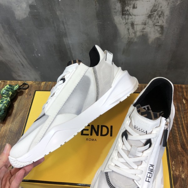 FENDI Nylon Low Top White
