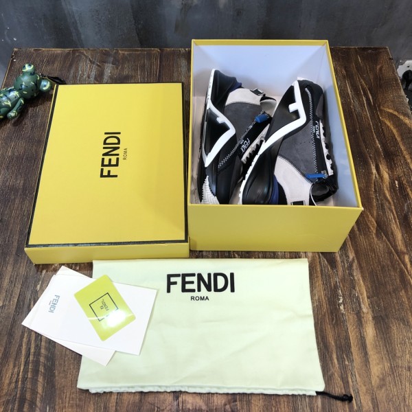 FENDI Flow Slip-On 'Grey Black Blue'