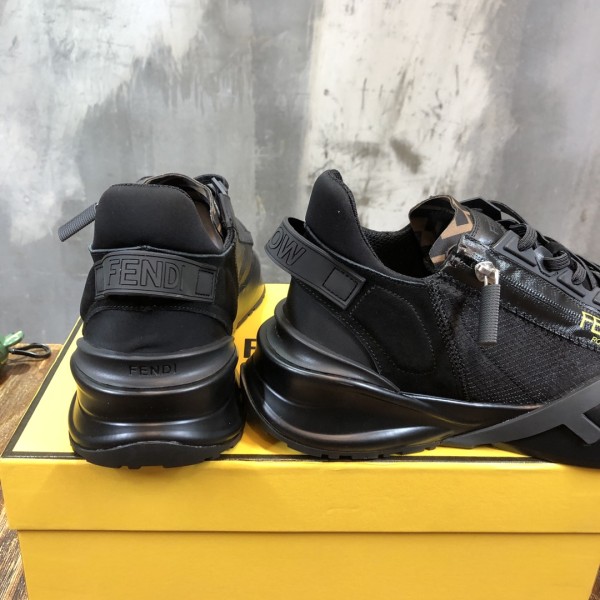 FENDI Nylon Low Top Black