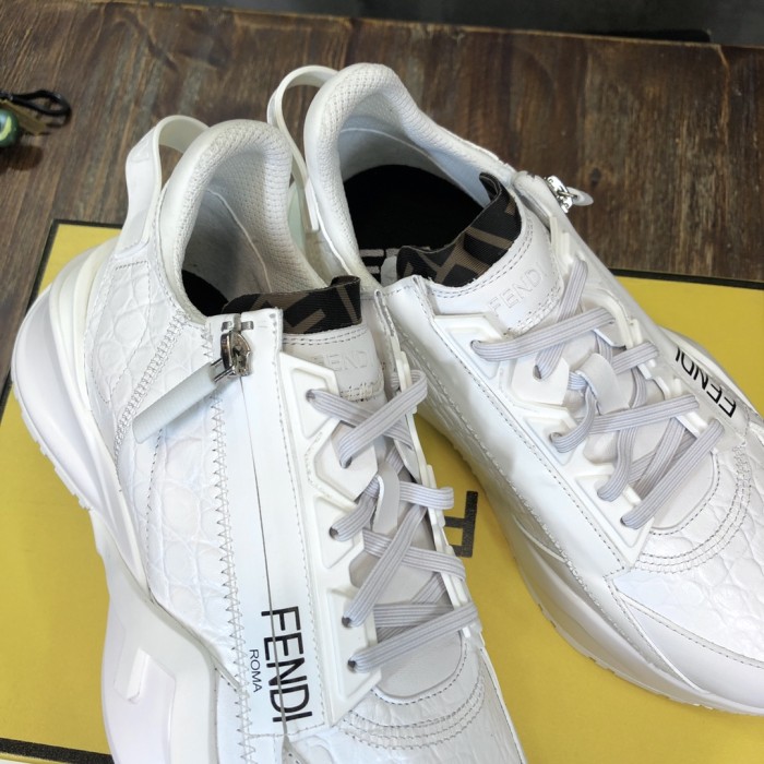 FENDI Flow Low top Casual Shoes White
