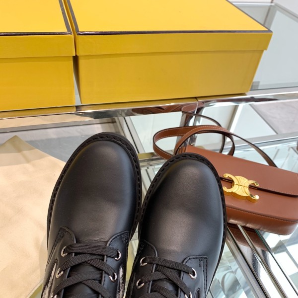 FENDI FF Rockoko Biker Boot 'Black'