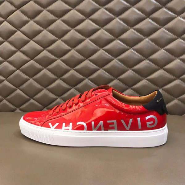 Givenchy Urban Street Leather Low top Skateboard Shoes Men's Red