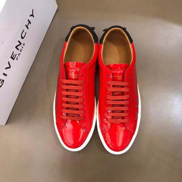 Givenchy Urban Street Leather Low top Skateboard Shoes Men's Red