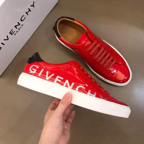 Givenchy Urban Street Leather Low top Skateboard Shoes Men's Red