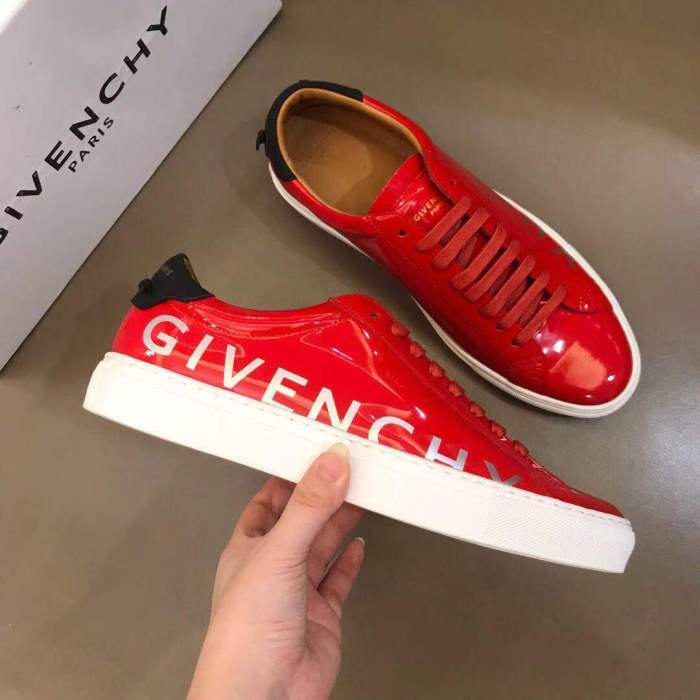 Givenchy Urban Street Leather Low top Skateboard Shoes Men's Red