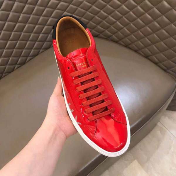 Givenchy Urban Street Leather Low top Skateboard Shoes Men's Red