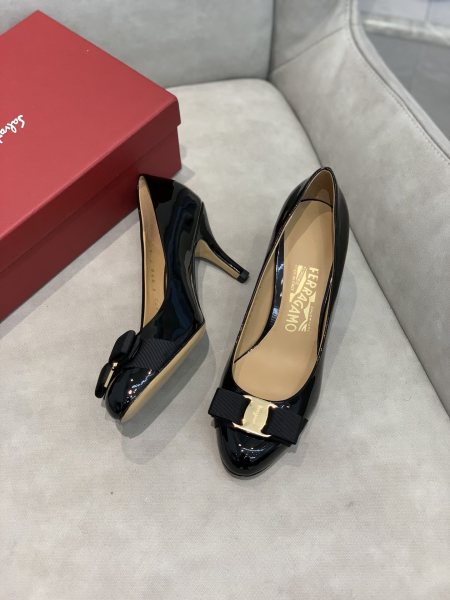 FERRAGAMO Carla Patent Pumps