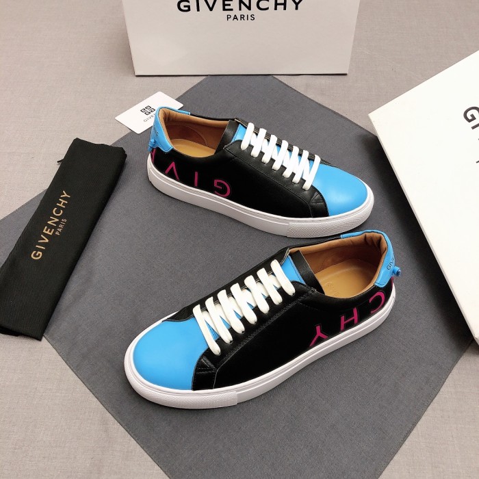Givenchy Skateboard Shoes Men Low-Top Black/Blue
