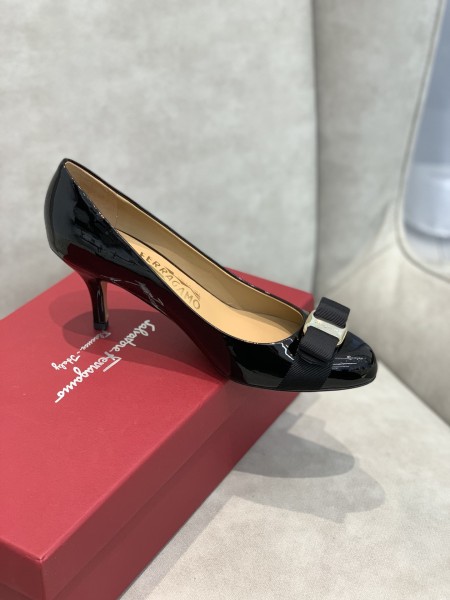FERRAGAMO Carla Patent Pumps