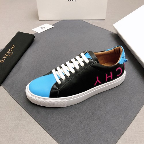 Givenchy Skateboard Shoes Men Low-Top Black/Blue