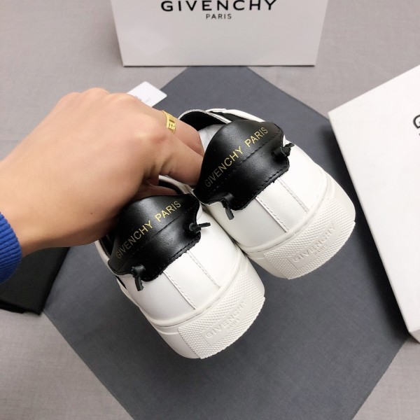 GIVENCHY Cow Leather Casual Skateboard Shoes Black White