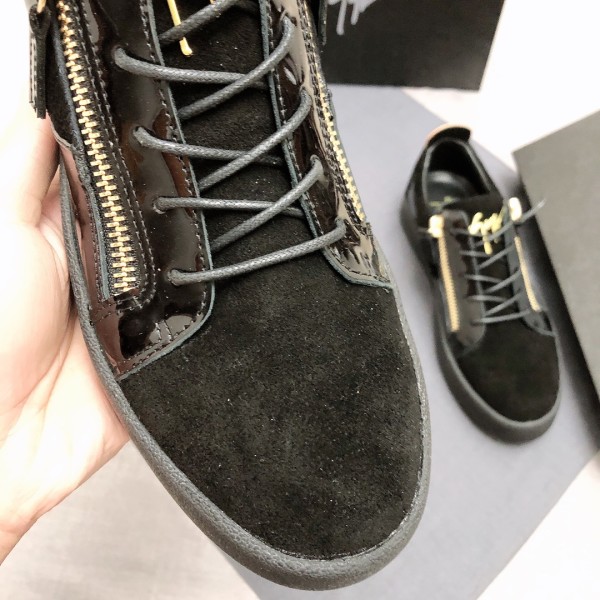 Giuseppe Zanotti Frankie Zip Detailed Lace Up Trainers