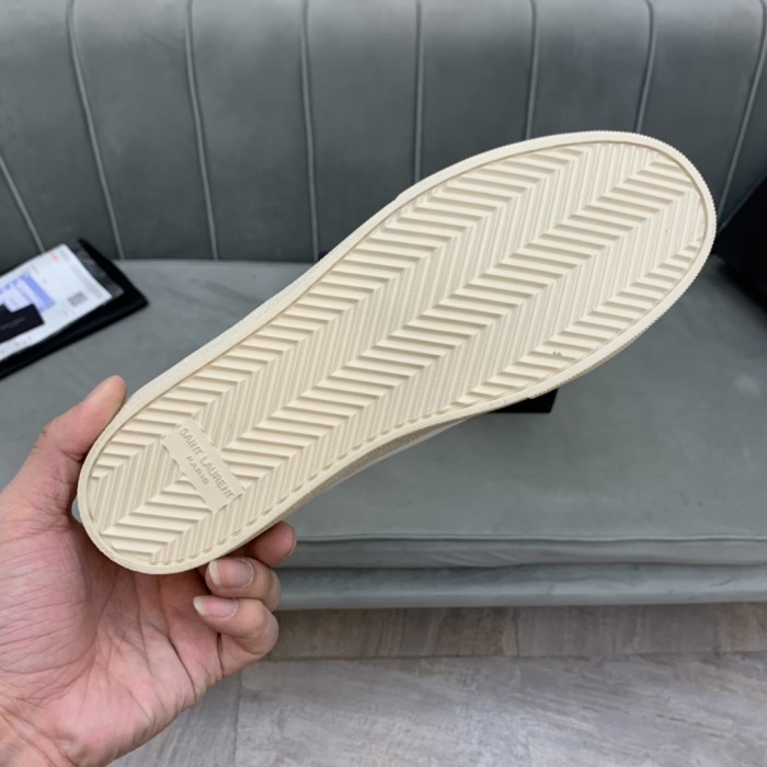 Saint Laurent Court Classic SL/06 Low Distressed Cream 611106GUP109113