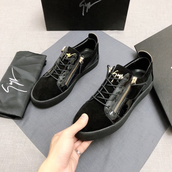 Giuseppe Zanotti Frankie Zip Detailed Lace Up Trainers