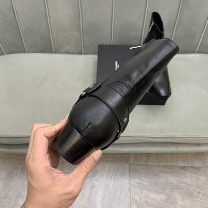 SAINT LAURENT Wyatt Harness Boots