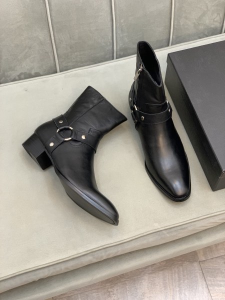SAINT LAURENT Wyatt Harness Boots