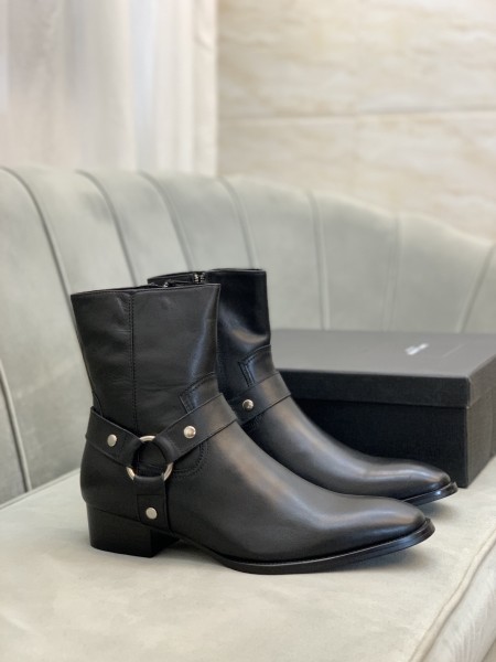 SAINT LAURENT Wyatt Harness Boots