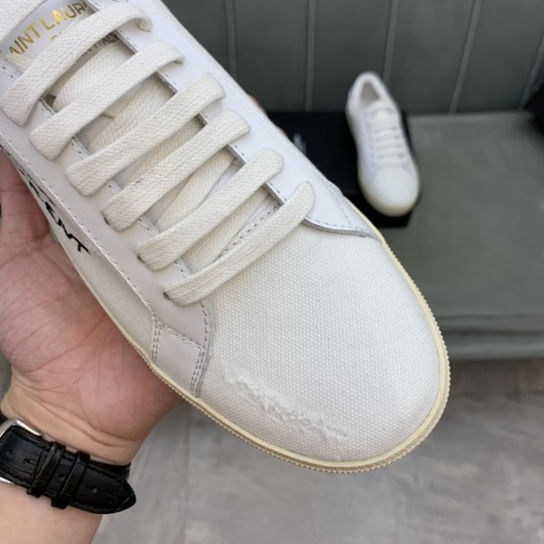 Saint Laurent Court Classic SL/06 Low Distressed Cream 611106GUP109113