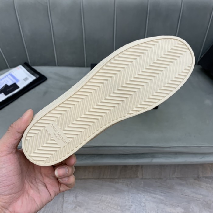 SAINT LAURENT Court Classic Low Top Skateboard Shoes Women's Brown