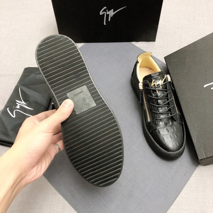 Giuseppe Zanotti Frankie crocodile-embossed low-top sneakers