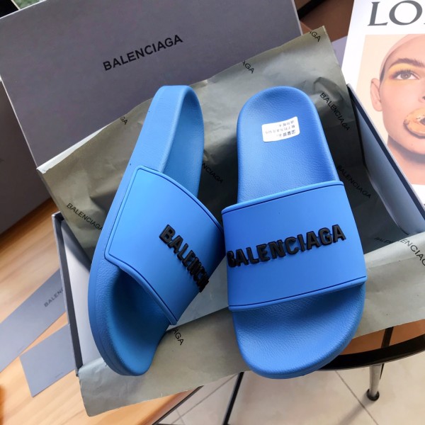 Balenciaga Pool Slides 'Blue'