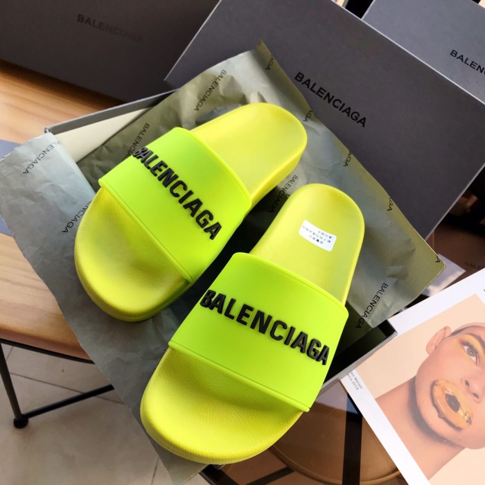 Balenciaga Pool Slide Lime