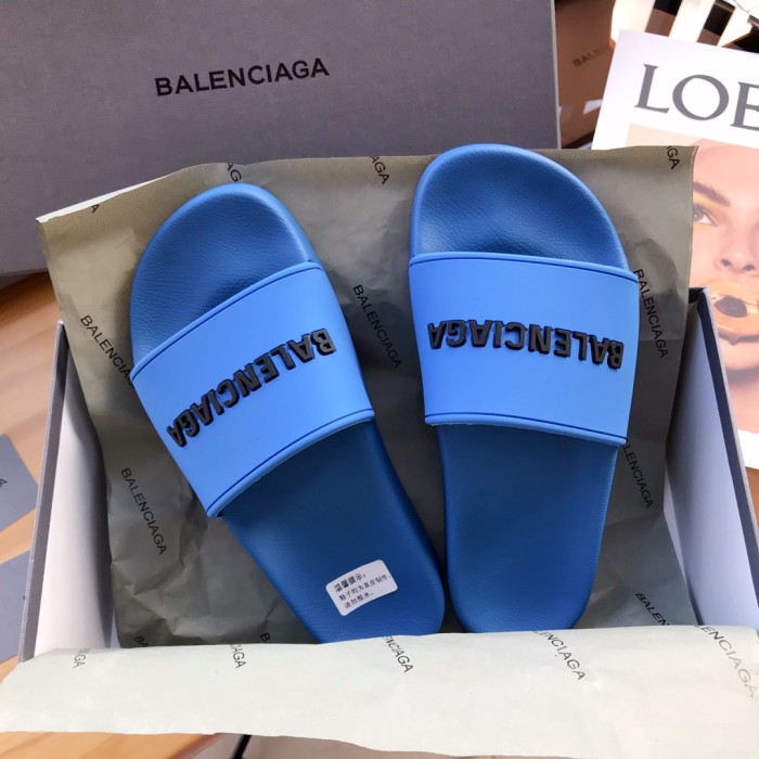 Balenciaga Pool Slides 'Blue'