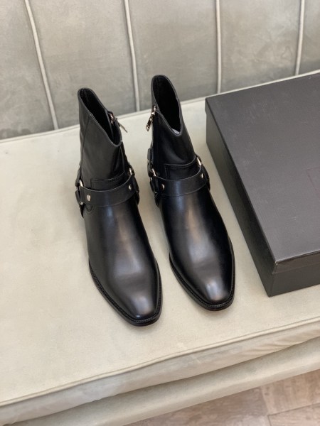 SAINT LAURENT Wyatt Harness Boots