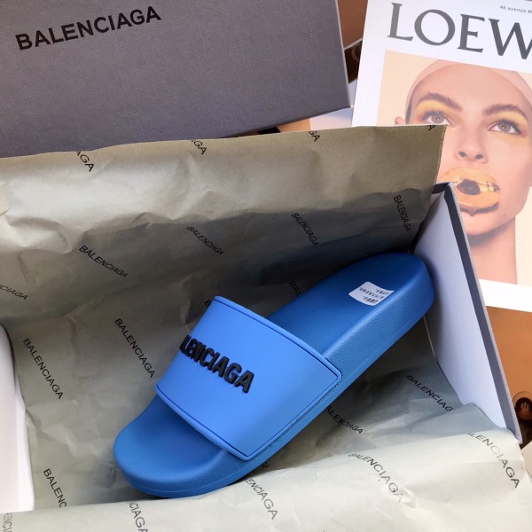 Balenciaga Pool Slides 'Blue'