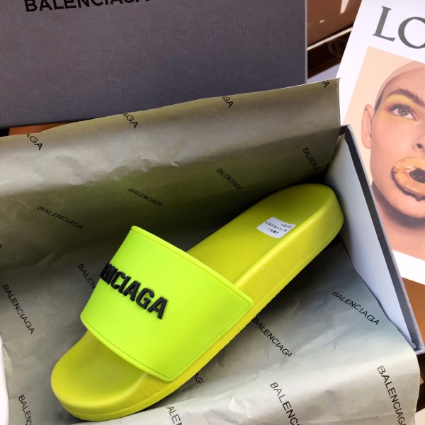 Balenciaga Pool Slide Lime