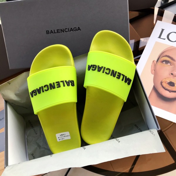 Balenciaga Pool Slide Lime