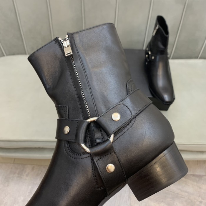 SAINT LAURENT Wyatt Harness Boots