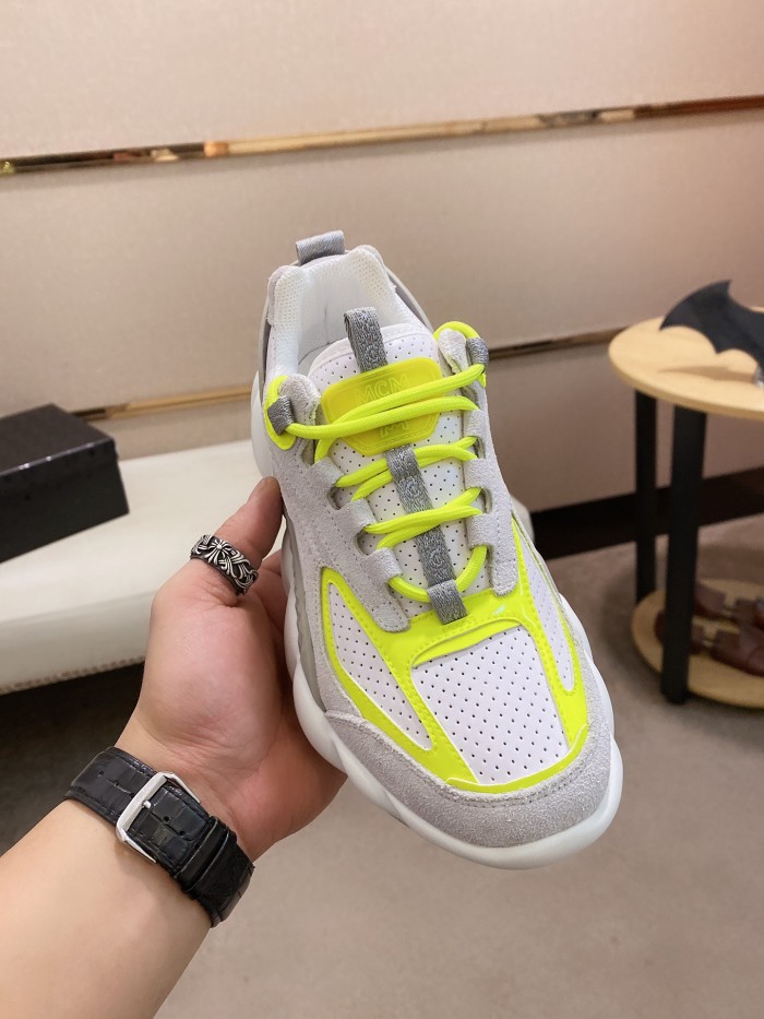 MCM Luft Collection Low Top Casual Shoes Men's Gray