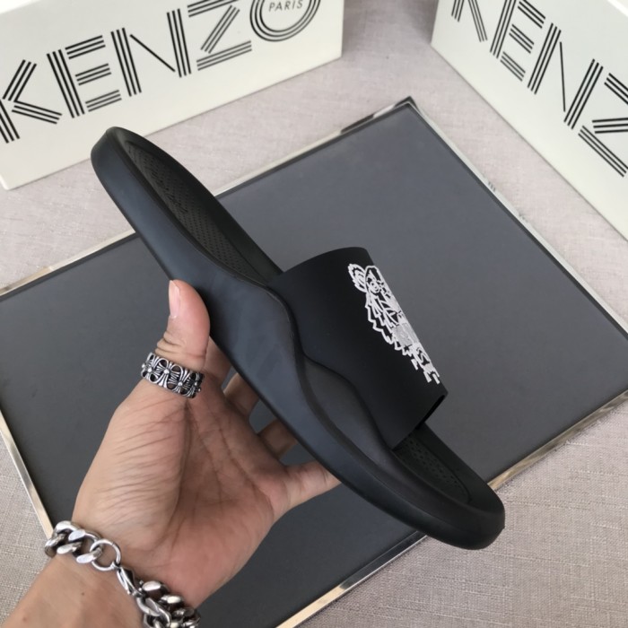 KENZO Tiger Casual Slippers Black