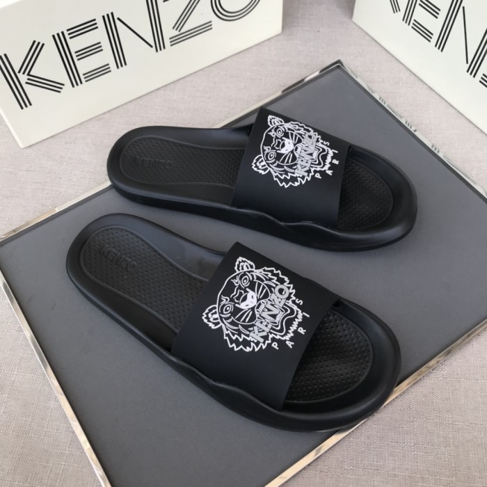 KENZO Tiger Casual Slippers Black